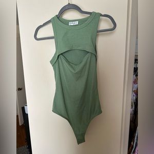 Vestique green bodysuit